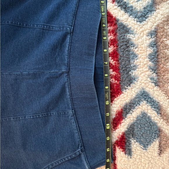 Pure Jill Indigo Denim Wide Legged Capris - Picture 8 of 9